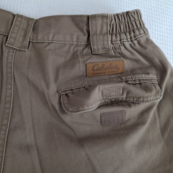 Cabela's Women's Khaki Pants Cargo Size 4 Pocket Hiking Trail Outdoor Beige - Picture 13 of 15